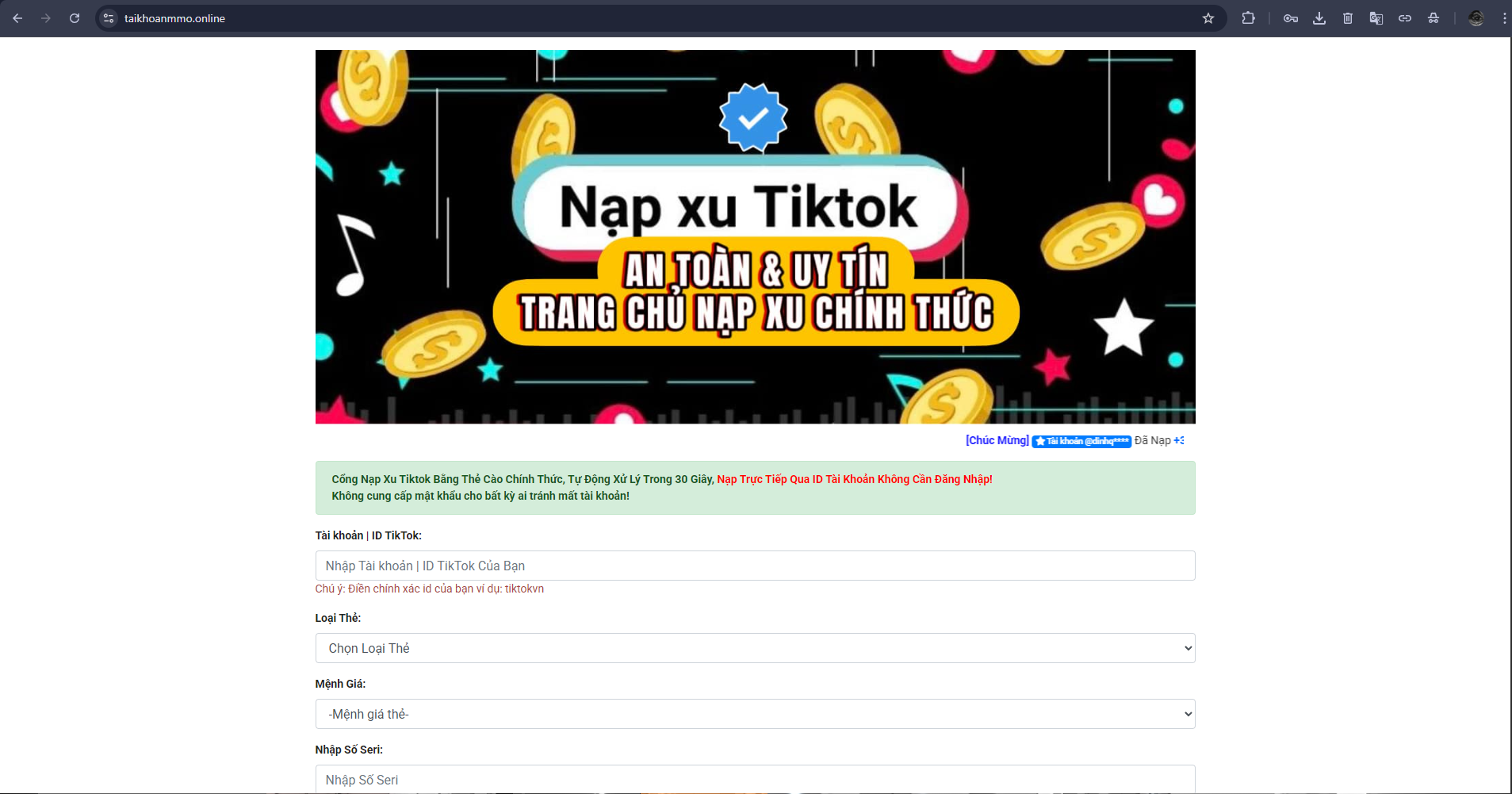 [SHARE] CODE SCAM XU TIKTOK