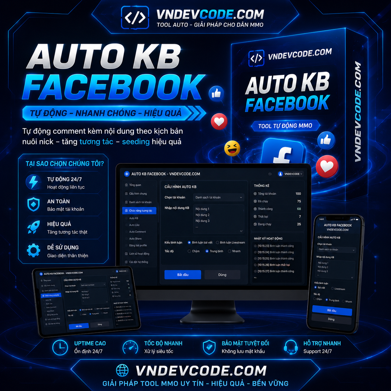 Tool Auto Kết Bạn Facebook