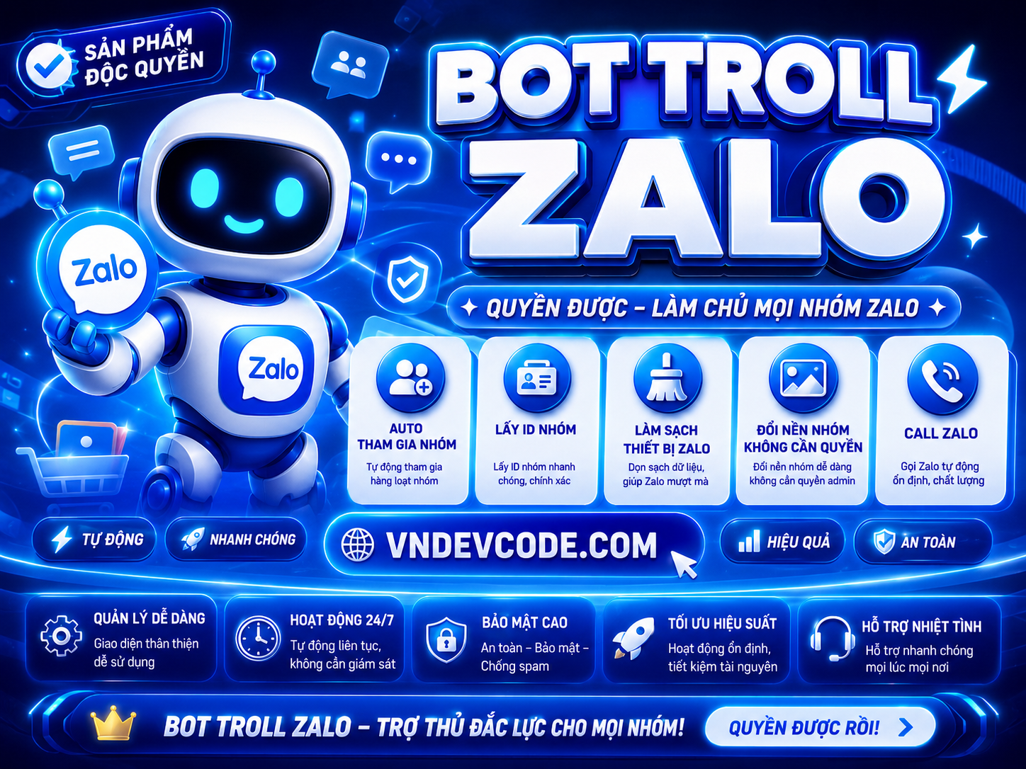 THUÊ BOT ZALO SIÊU TROLL